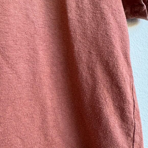 Jungmaven Organic Cotton Orange hemp Short Sleeve V Neck T Shirt Size Small - Picture 3 of 7